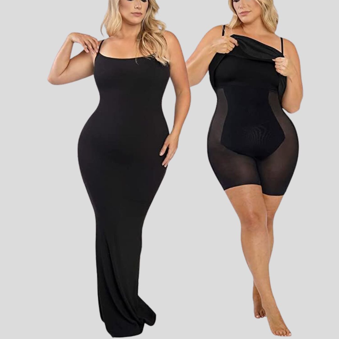 Grace - Figursyet one-shoulder maxikjole med sideslidse