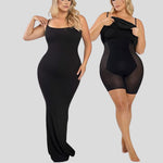 Grace - Figursyet one-shoulder maxikjole med sideslidse