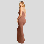 Grace - Figursyet one-shoulder maxikjole med sideslidse