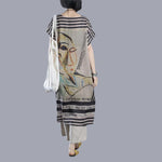 Amelia - Kunstnerisk Print Oversize Tunika Kjole