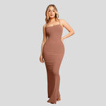 Grace - Figursyet one-shoulder maxikjole med sideslidse