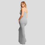 Grace - Figursyet one-shoulder maxikjole med sideslidse