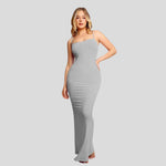 Grace - Figursyet one-shoulder maxikjole med sideslidse
