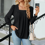 MODA lilla slim letvægts dame langærmet t shirt