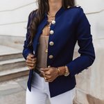 MODA vintage knapper, rød farve dame blazer