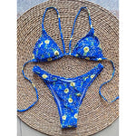 MODA Push up bh-pude halter string blomstret bikinier