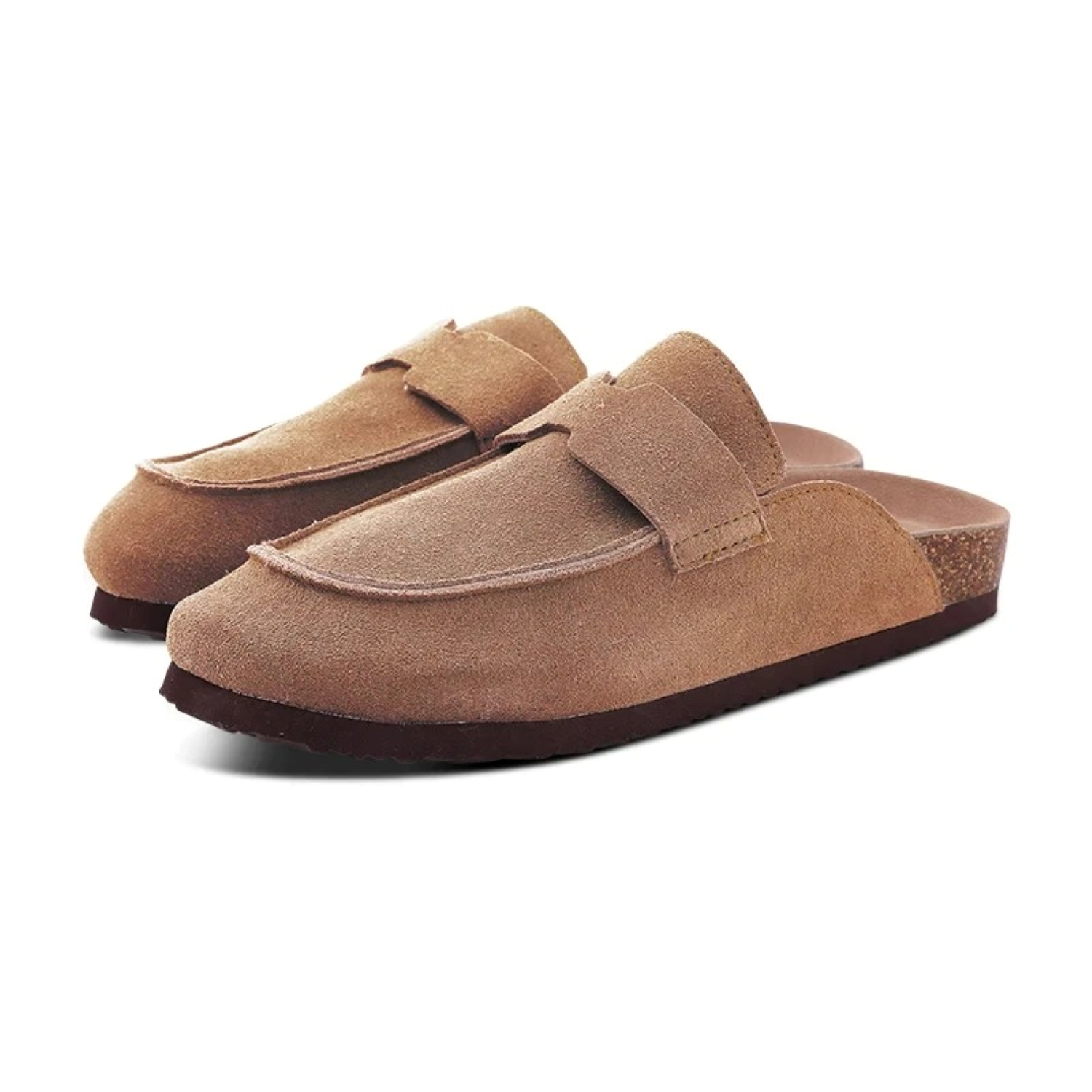 MODA brun ruskind træsko dame sandaler