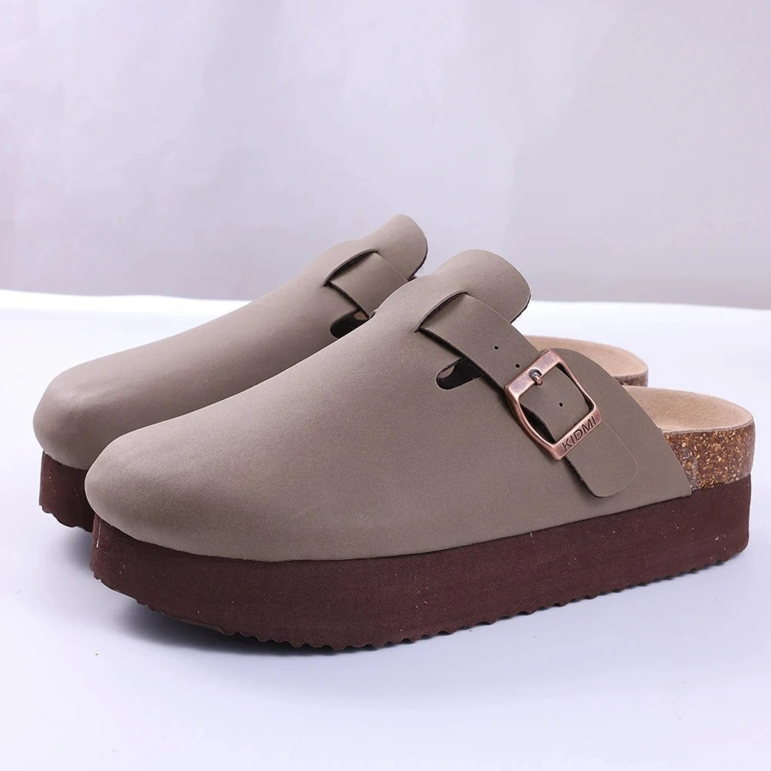 MODA Korkindlæg Komfortable ruskind dame sandaler
