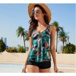 MODA sort enkel slank komfortabel tankini