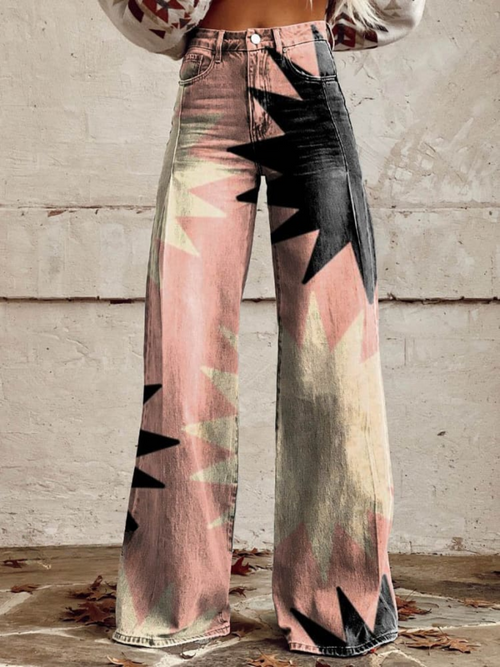 Vide Jeans | Stjerneprint | Grafisk og Markant