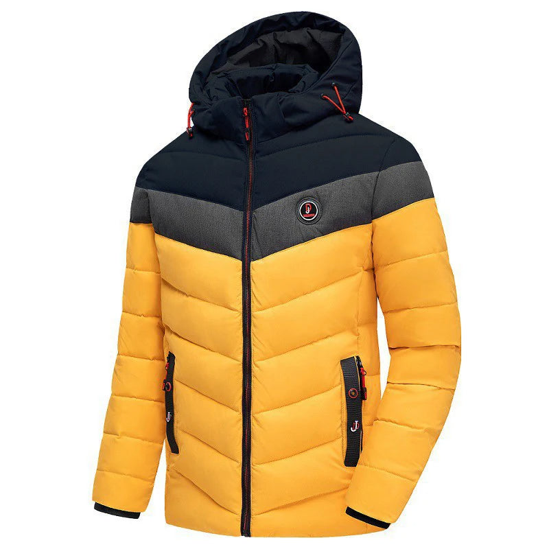 Behagelig parka med hætte til mænd