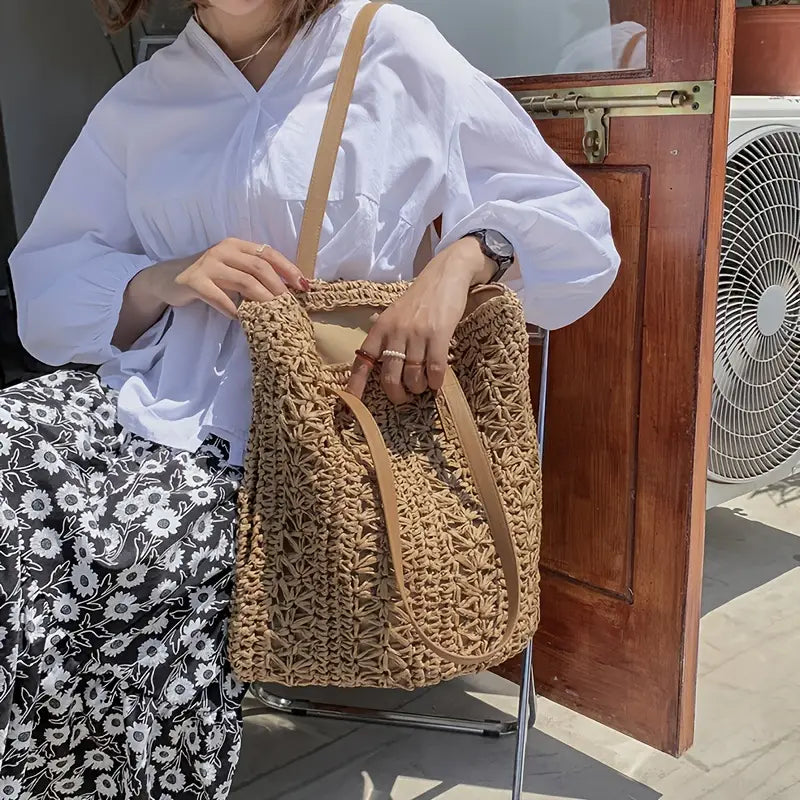 Dewi Woven Beach Bag
