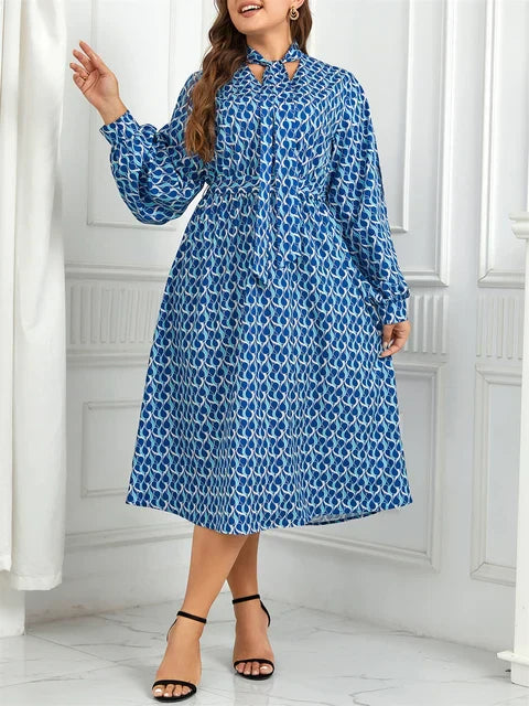 Alea - Plus size-kjole - Elastisk talje