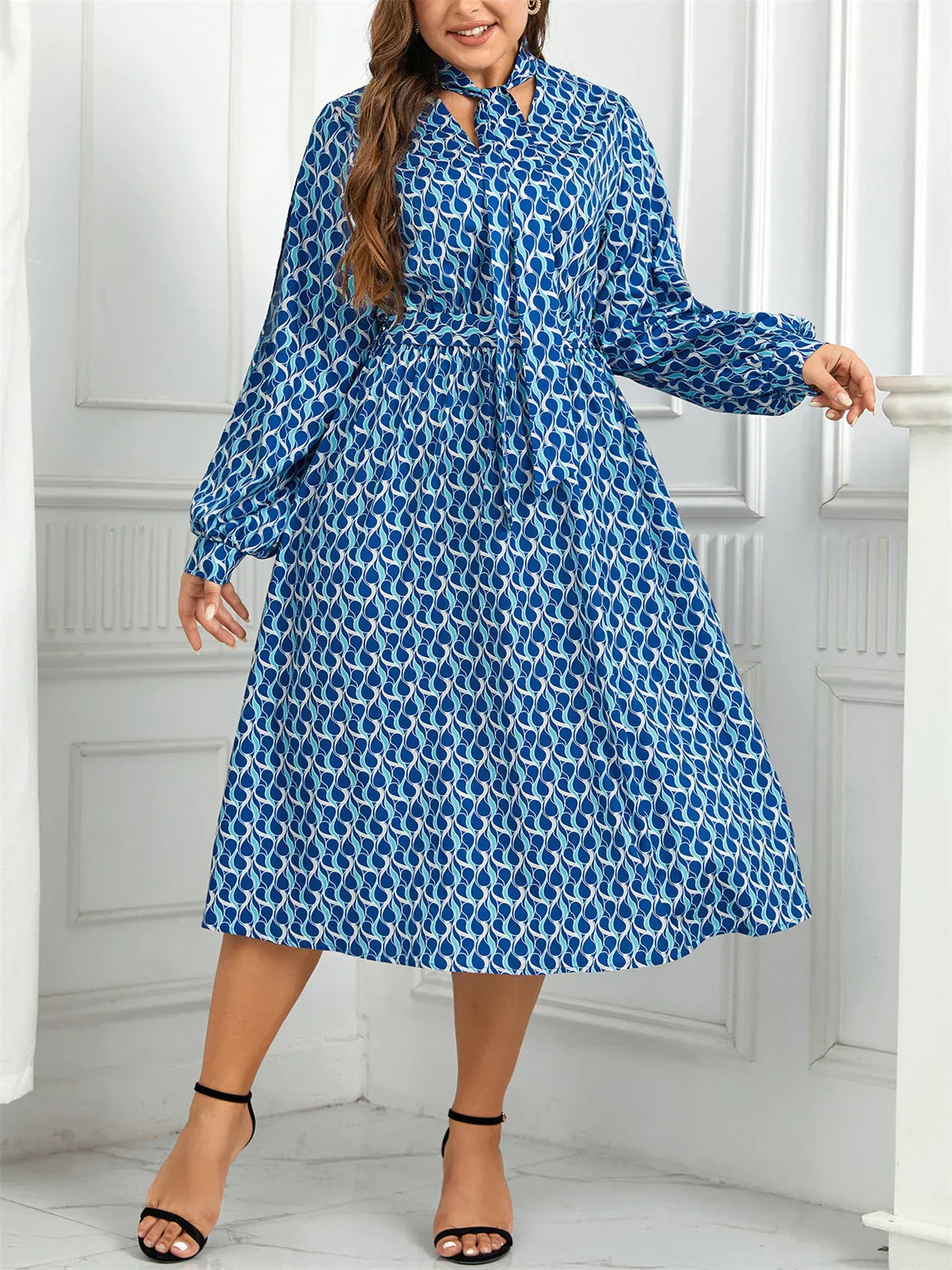 Alea - Plus size-kjole - Elastisk talje