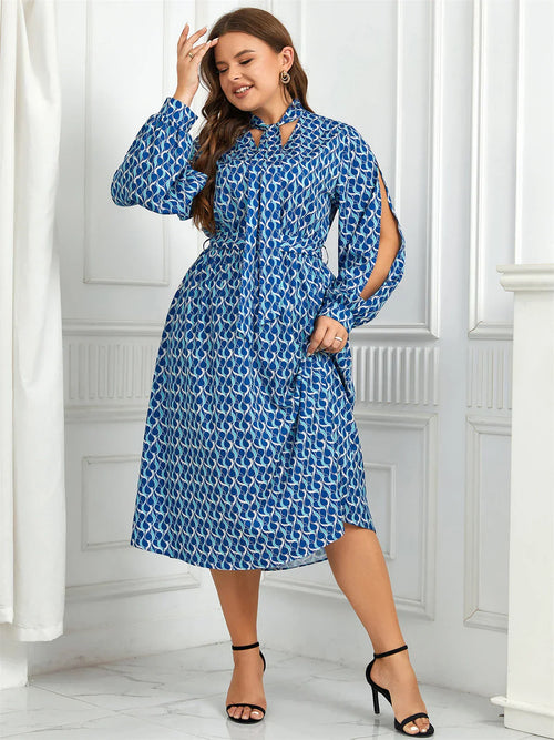 Alea - Plus size-kjole - Elastisk talje