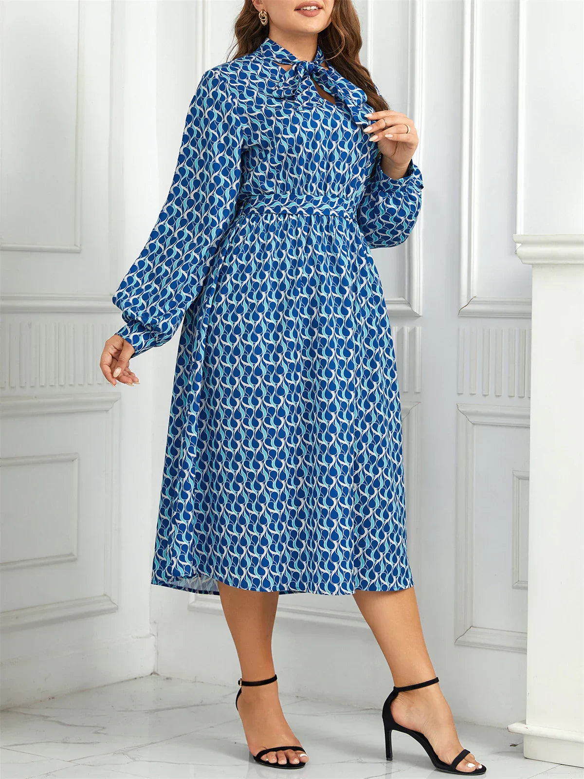 Alea - Plus size-kjole - Elastisk talje