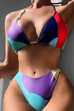 JULIA - 4-delt trekantsbikini med print