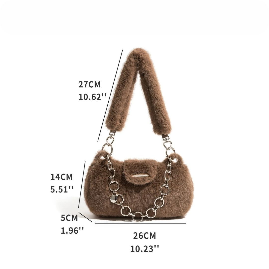 Madison Faux Fur Shoulder Bag