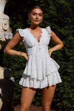 Kimberley - Mini sommerkjole - Broderede blondedetaljer