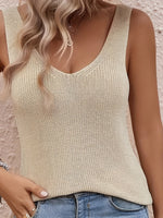Strikket Top med Dyb Ryg | Blød & Let | Casual Chic