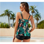MODA sort enkel slank komfortabel tankini