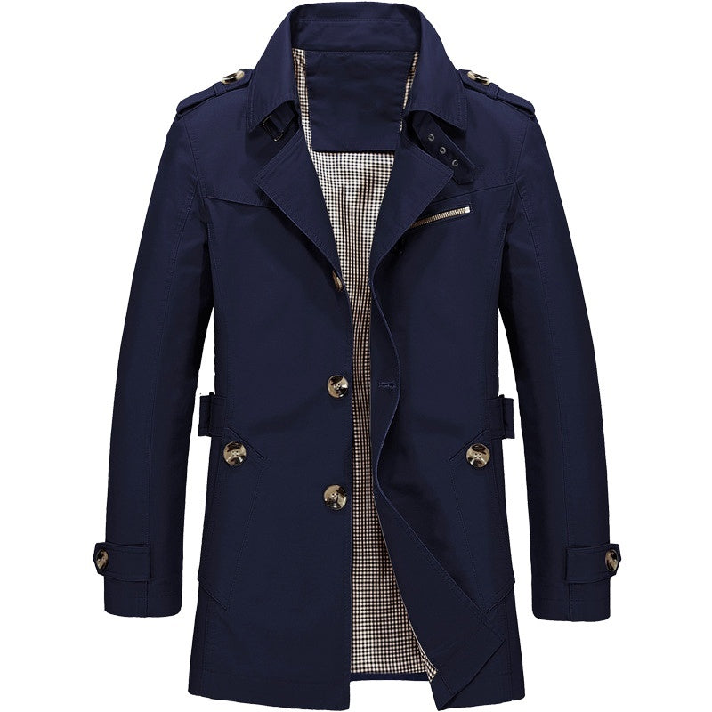 Trench Coat i bomuld til mænd