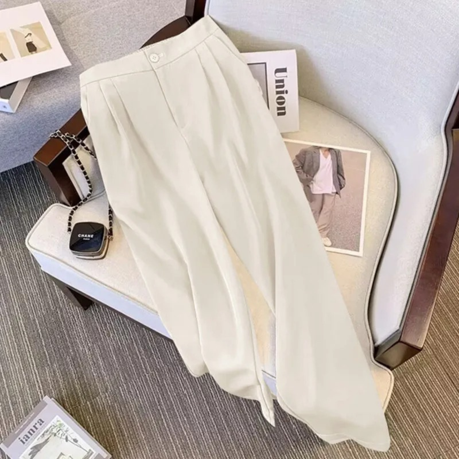 MODA Lange ærmer jakke, moderne sort dame blazer
