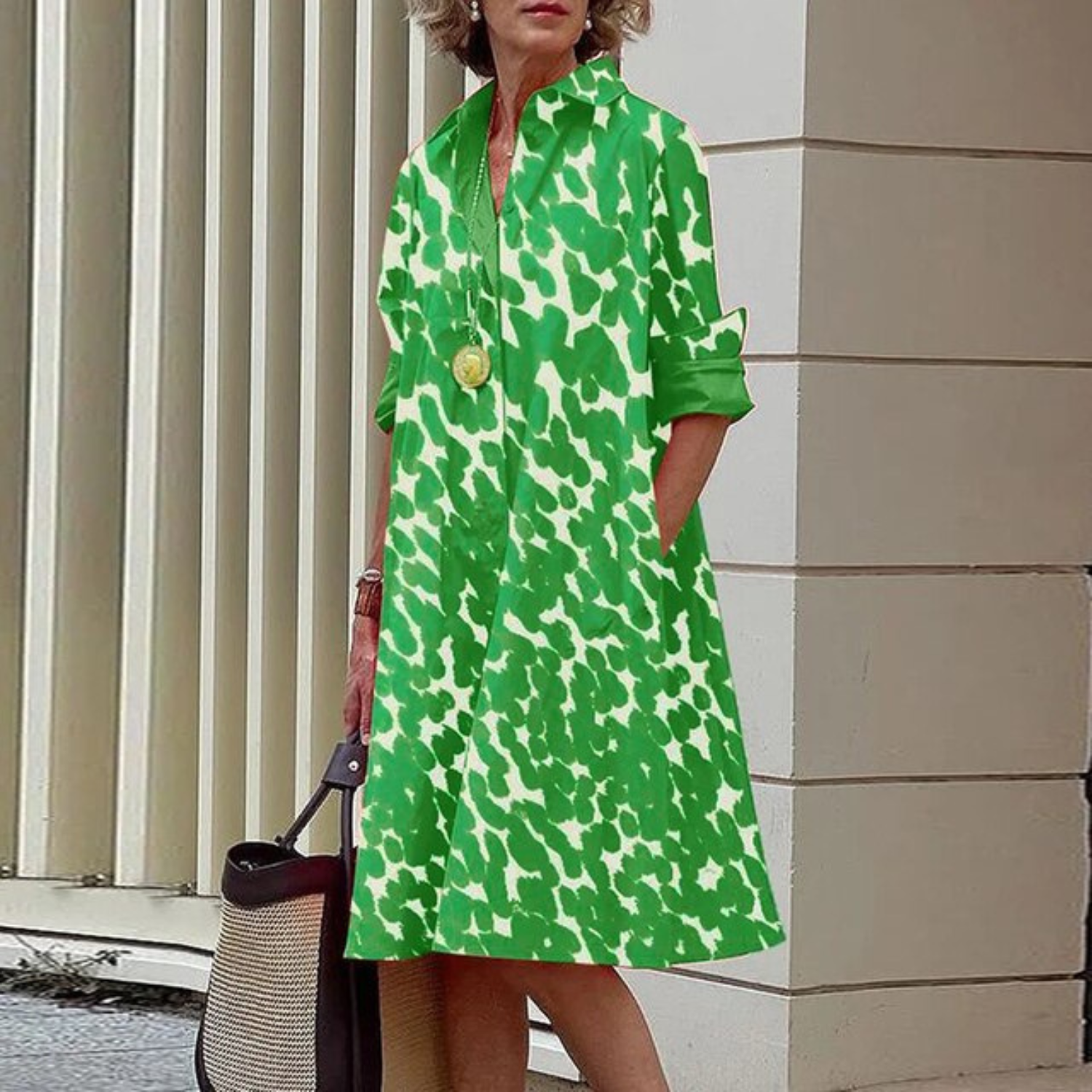 MODA Vintage Langærmet Kjole