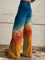 Vide Jeans | Chevron Mønster | Retro og Statement-præget