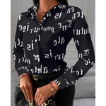 MODA patchwork med krave og leopard print dame bluse