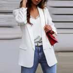 MODA Løs sort dame blazer