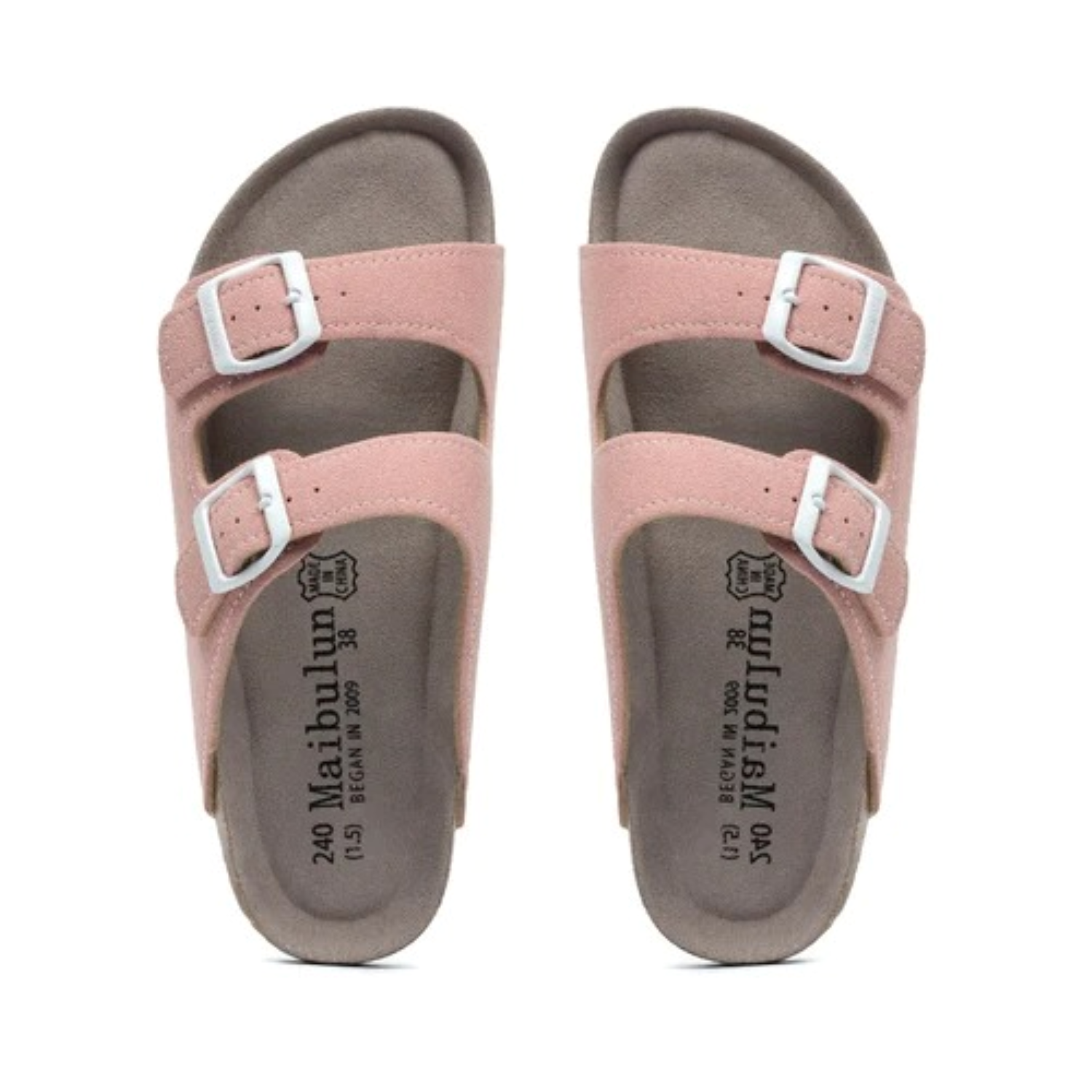 MODA Bløde kork dame sandaler med to spænder