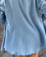 Casual Lyseblå Denim Skjorte | Åndbar Bomuld | Komfortabel & Trendy