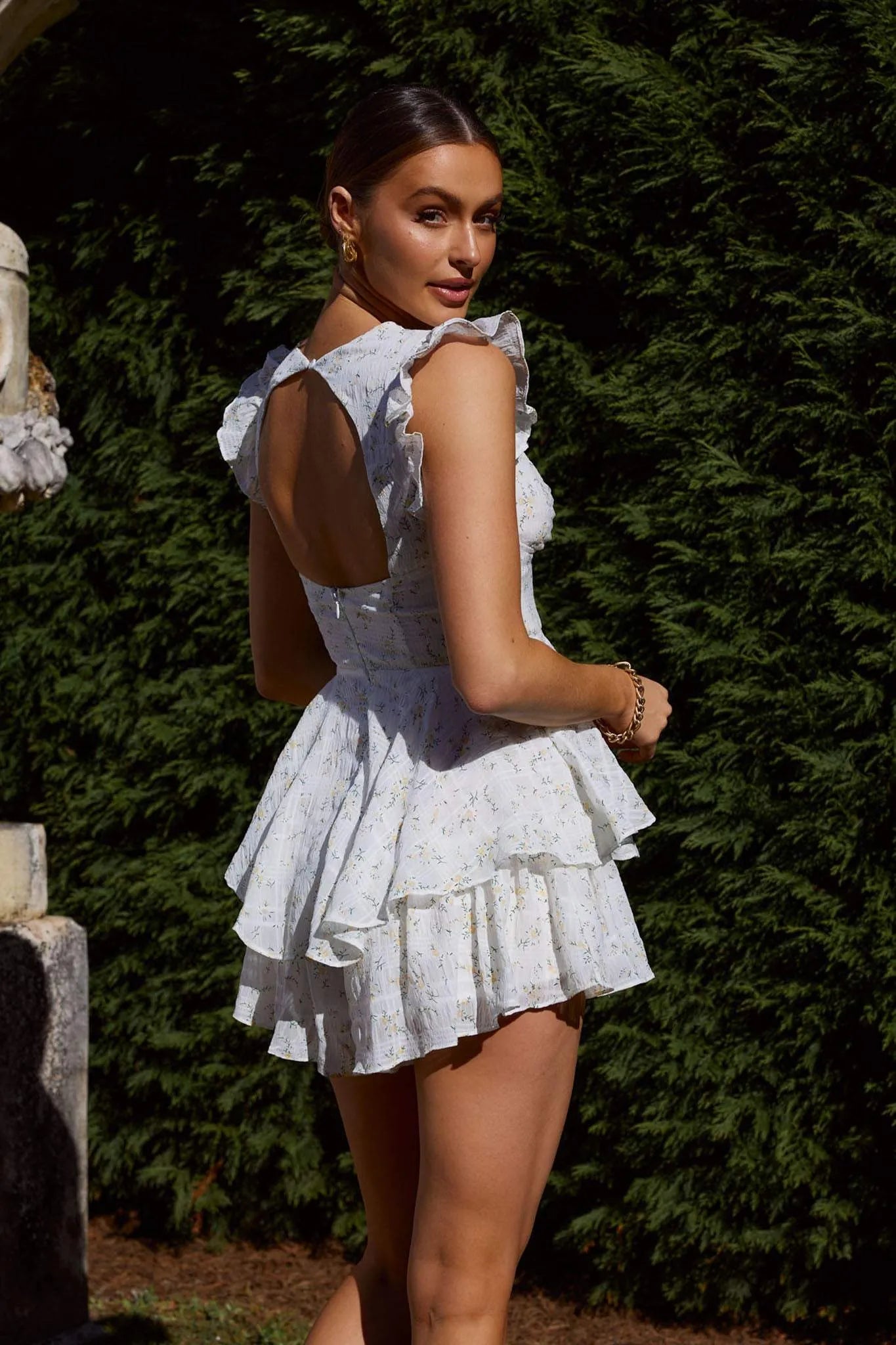Kimberley - Mini sommerkjole - Broderede blondedetaljer