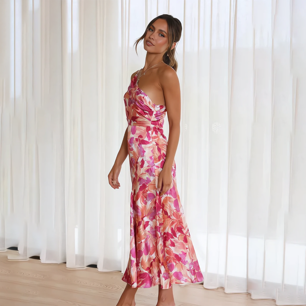 MODA Stilfuld blomstret kjole