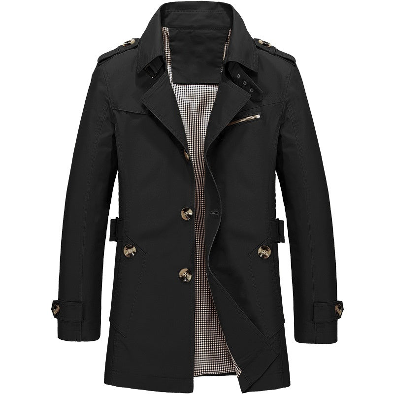 Trench Coat i bomuld til mænd