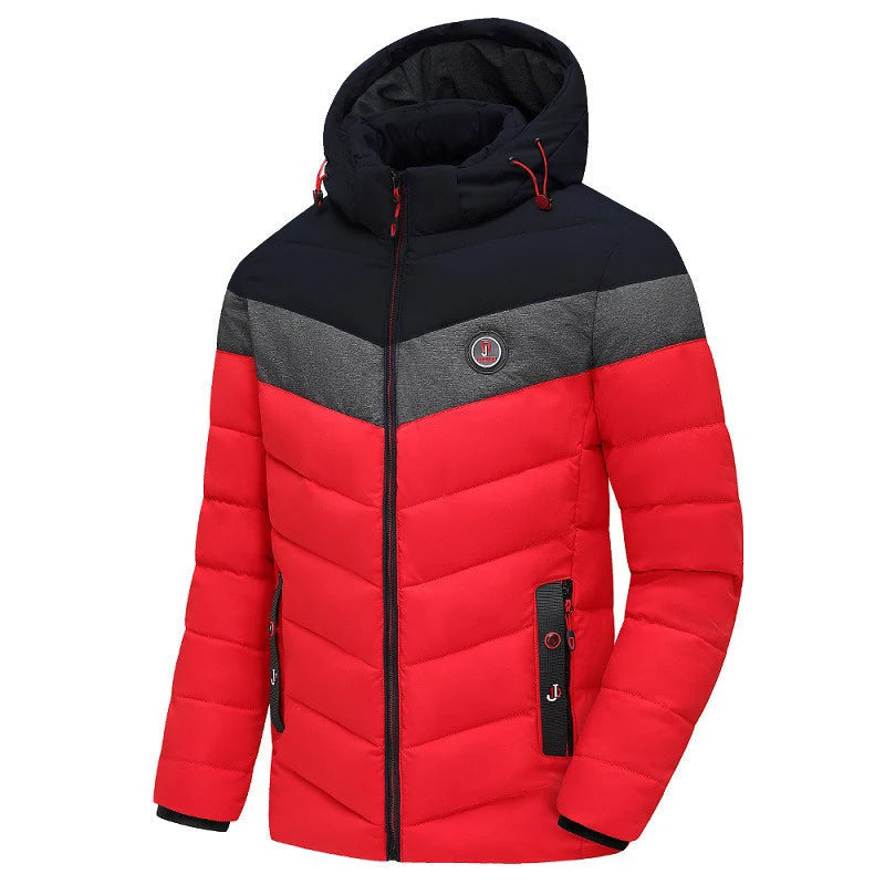 Behagelig parka med hætte til mænd