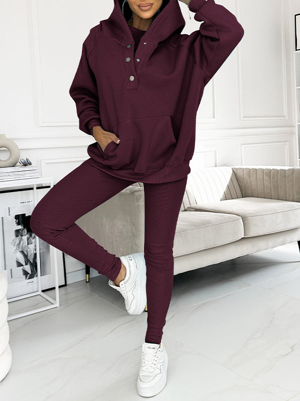 Sæt med Hoodie | Bomuld | Afslappet og Moderne
