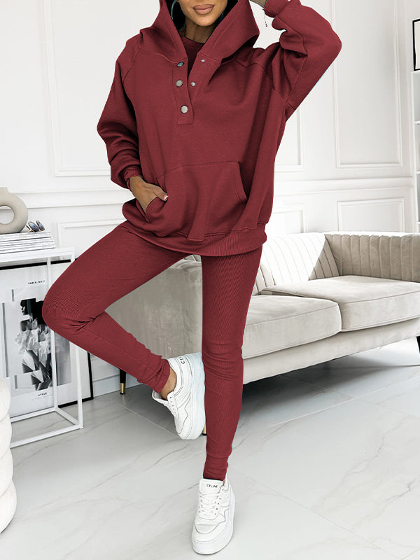 Sæt med Hoodie | Bomuld | Afslappet og Moderne