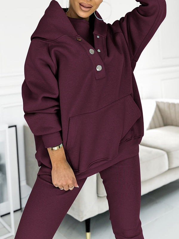 Sæt med Hoodie | Bomuld | Afslappet og Moderne