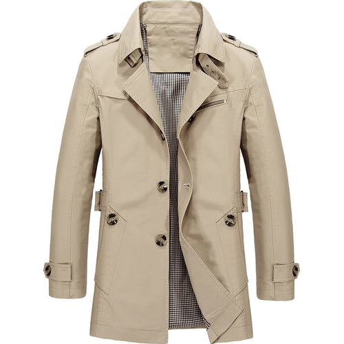 Trench Coat i bomuld til mænd