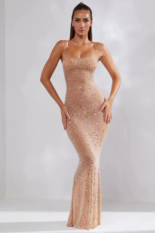 Anouk - Bodycon-aftenkjole - Udsmykninger