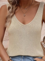 Strikket Top med Dyb Ryg | Blød & Let | Casual Chic