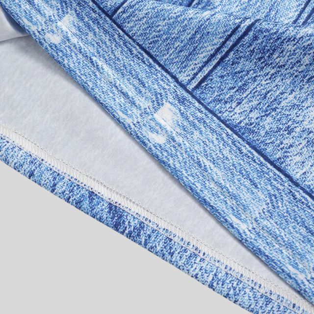 Elena - denim maxikjole med høj krave