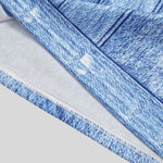 Elena - denim maxikjole med høj krave