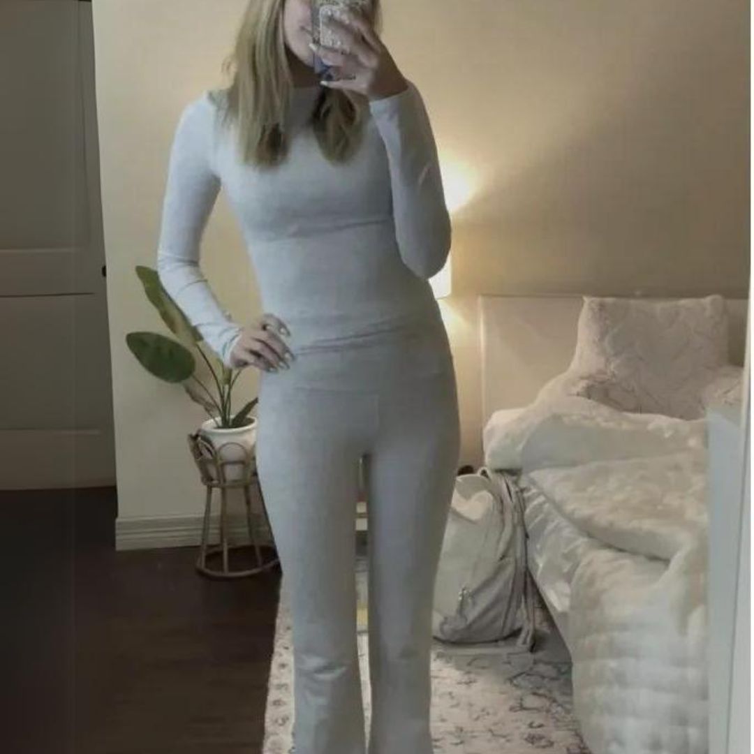 Sienna - Todelt sæt med en cropped top og udstrakte bukser
