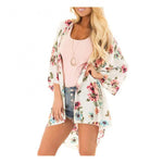 MODA Kimono i ultraviolet fleece med leopardprint