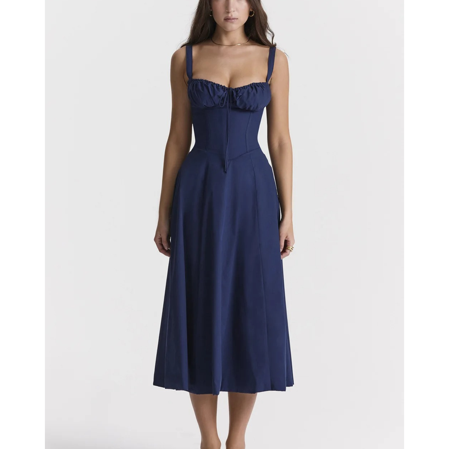 MODA elegant rød enkel behagelig sommerkjole