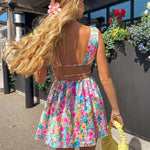 Eloise - Sommerblomstret skaterkjole