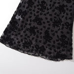 Clarissa - Chic midi-nederdel med blomstret blondedesign
